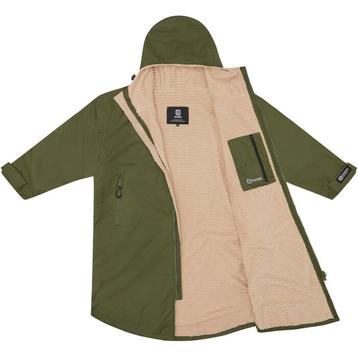 2024 Nyord Primaloft Outdoor Abnehmbare rmel Zum Wechseln Robe - Khaki / Ecru